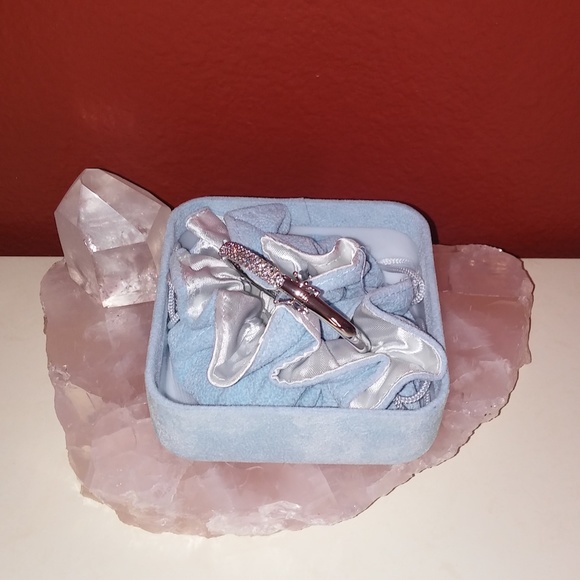 Epiphany Platinum Clad 925 Bangle Bracelet/Earings - Picture 3 of 8